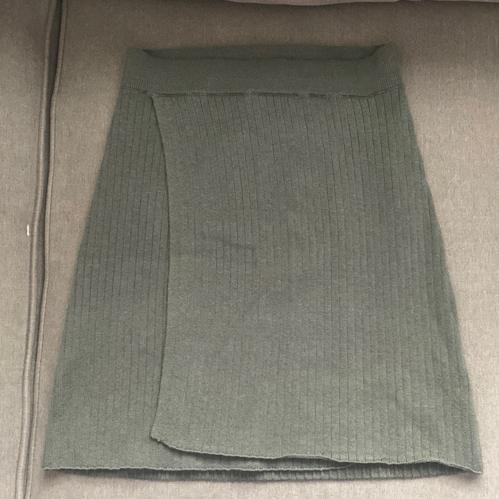 Free People Wrap Around Knit Skirt